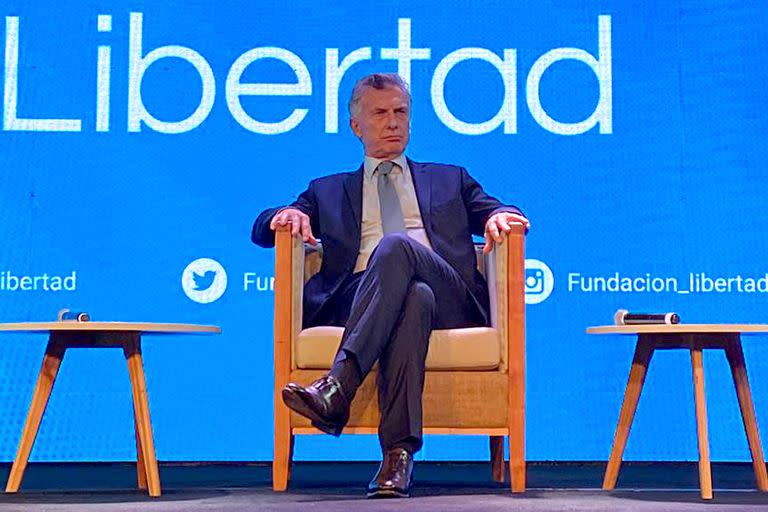 Mauricio Macri, en la cena de la Fundación Libertad