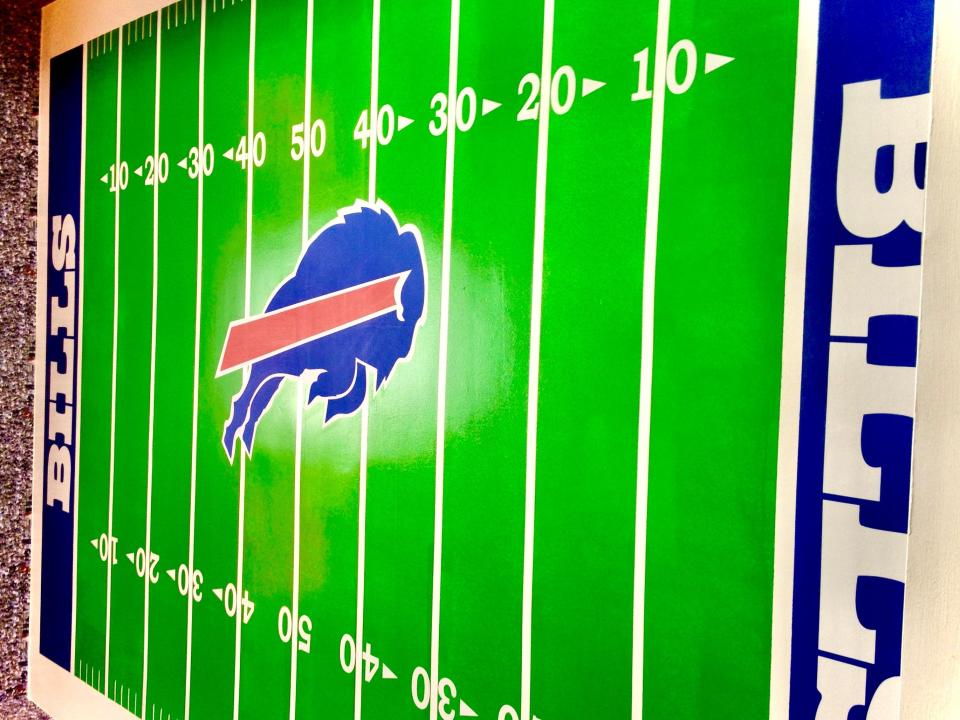 The Penfield Pour House, 1665 Penfield Road in Penfield, has a mural on its ceiling to honor the Buffalo Bills.