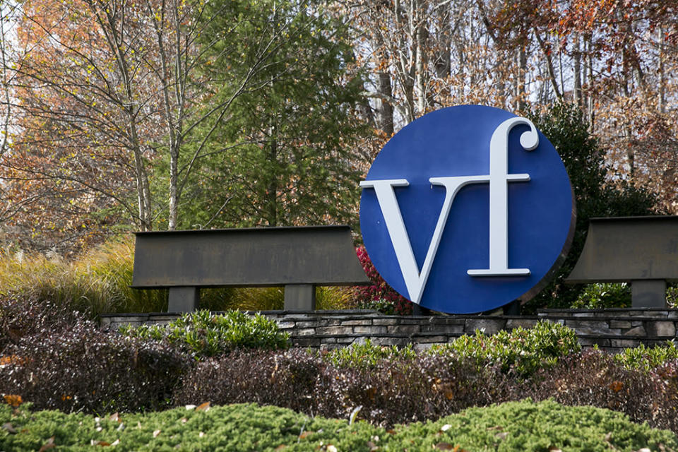 A logo sign outside of the VF Corp. offices in Greensboro, N.C. - Credit: AP Images