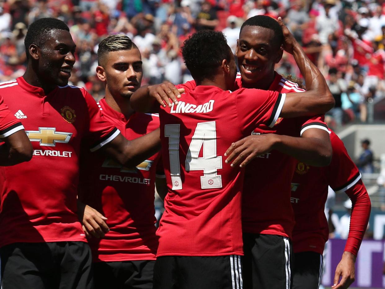 Can United continue their winning pre-season form against Barcelona?: Getty