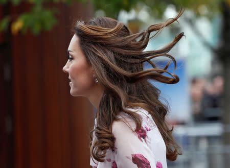 Britain's Catherine, Duchess of Cambridge, arrives for a Heads Together event to celebrate World Mental Health Day, at County Hall in London, Britain October 10, 2016. REUTERS/Stefan Wermuth