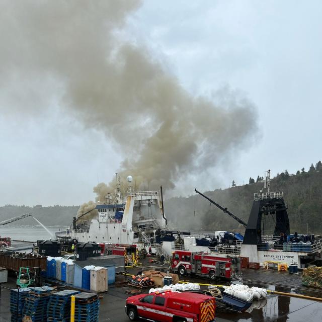 Cargo boat fire that killed two firefighters put out after six days - X101  Always Classic