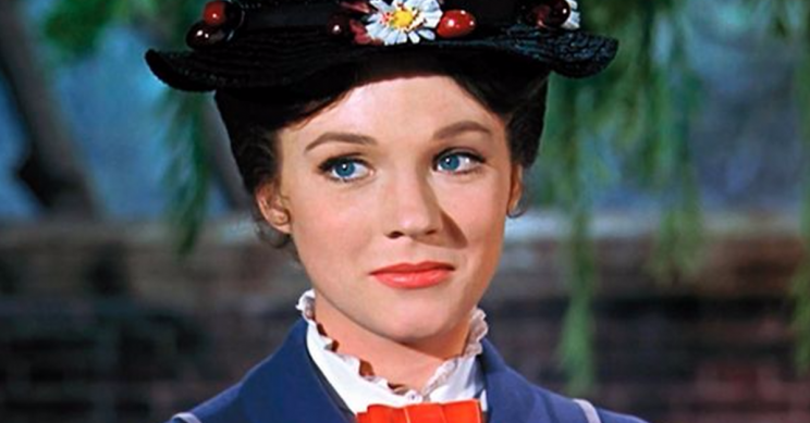 Julie Andrews como Mary Poppins (1964). Crédito/Walt Disney Pictures