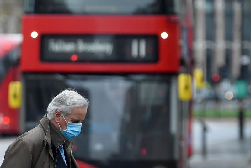 Foto del viernes del jefe negociador de la UE para el Brexit, Michel Barnier, en Londres.