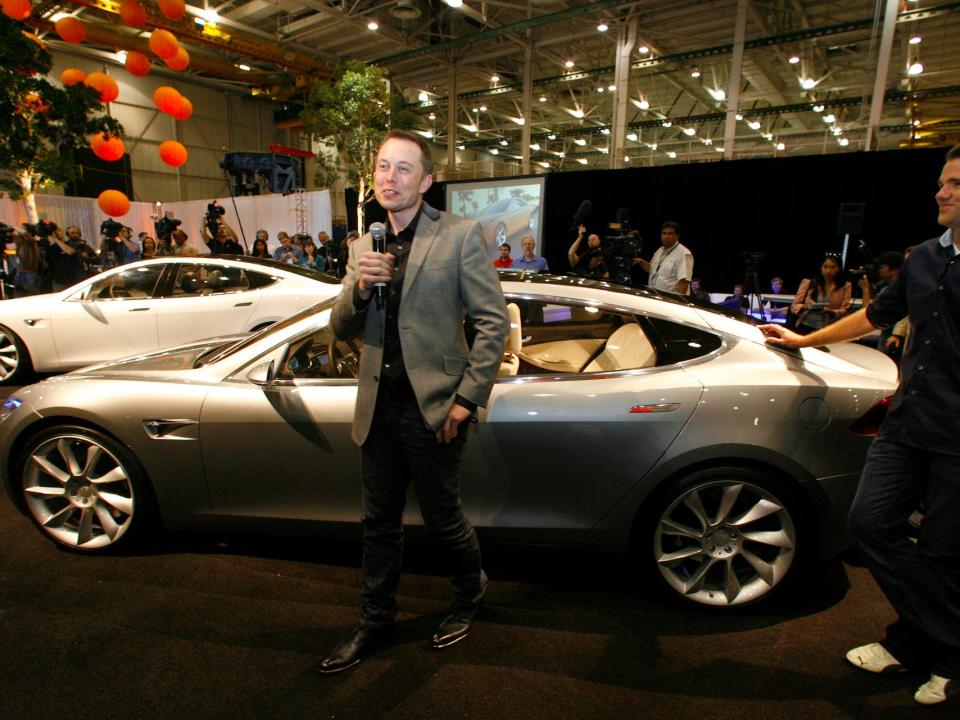 Elon Musk Tesla Model S