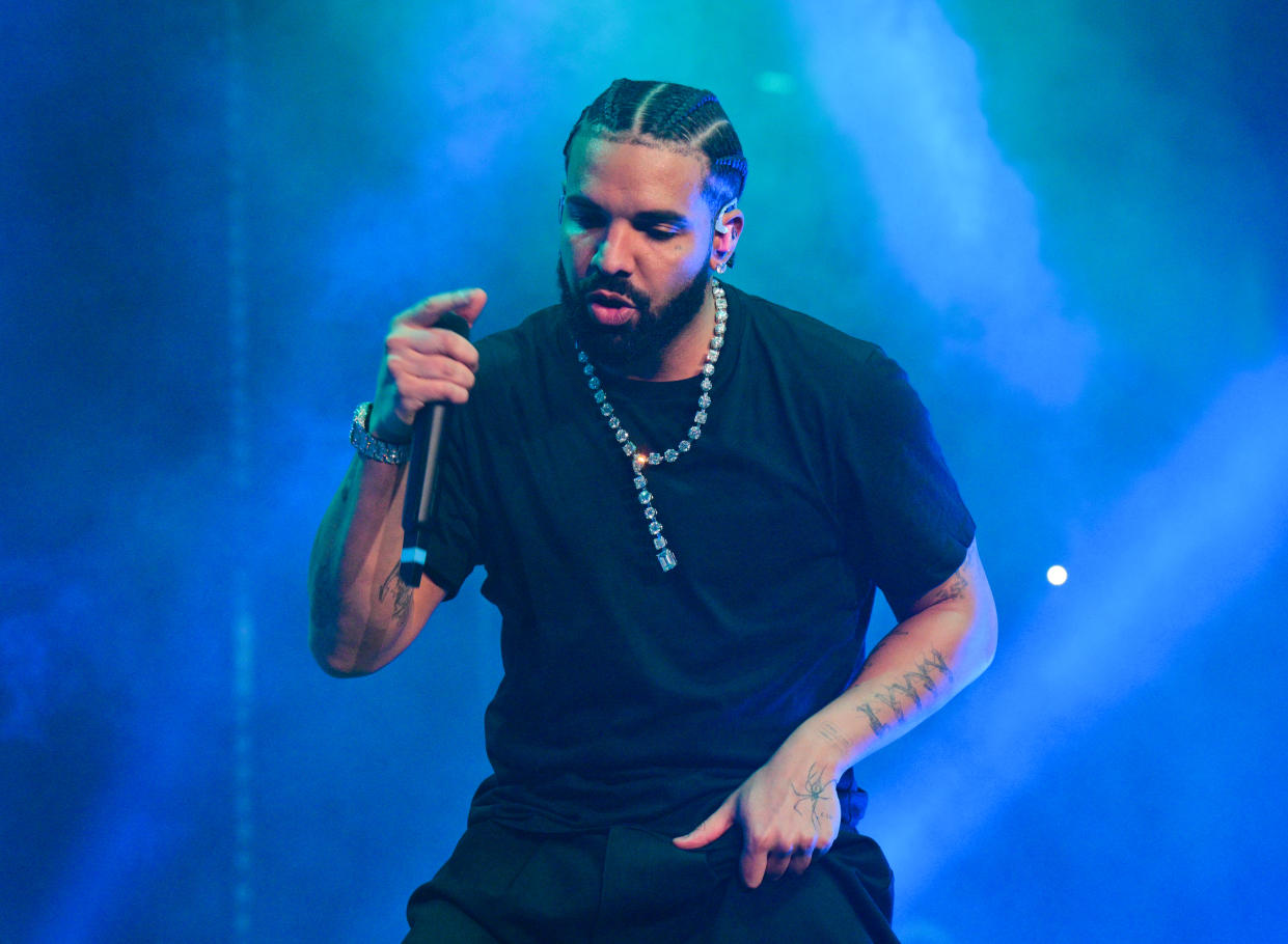 ATLANTA, GA - DECEMBER 9: Rapper Drake performs onstage during 