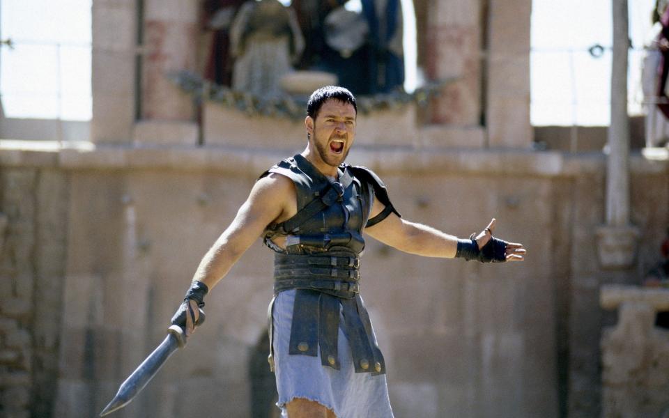 Russell Crowe as Maximus Decimus Meridius in Ridley Scott’s Gladiator - Alamy Stock Photo