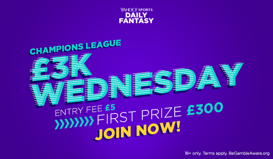 Join today’s UCL contest to play for £3,000!