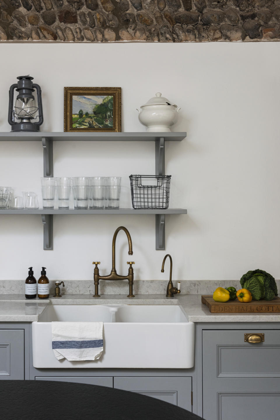 8. PUT UP OPEN SHELVES IN THE KITCHEN