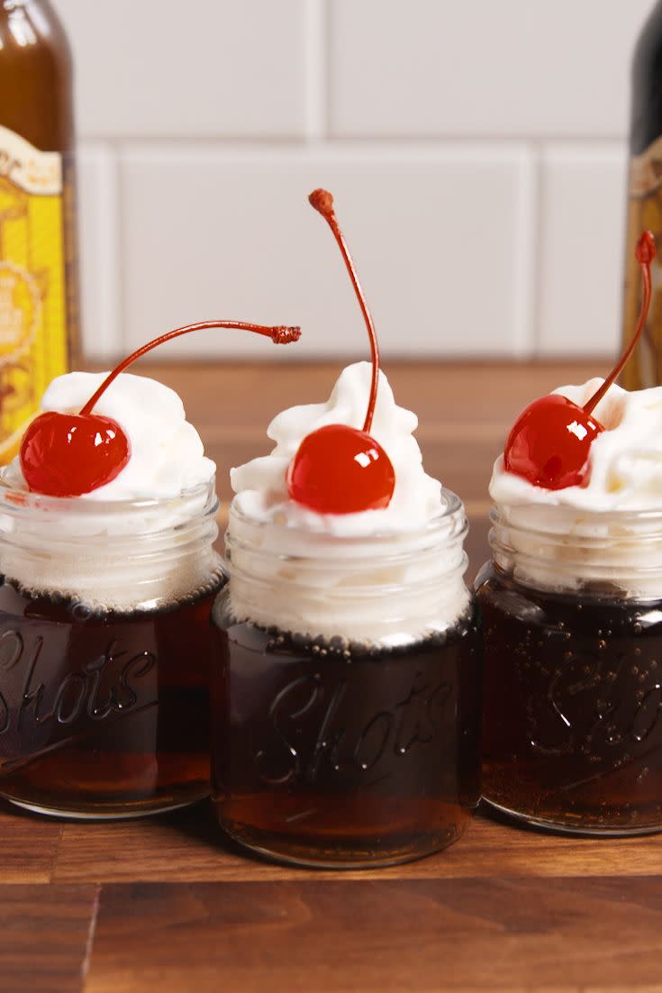 Root Beer Float Shots