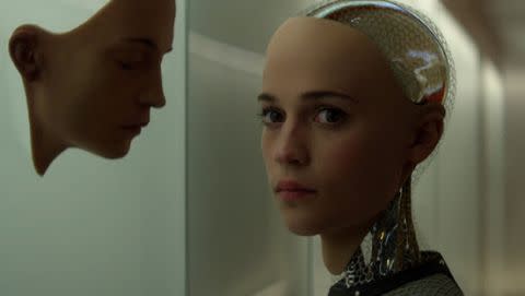 Actress Alicia Vikander as Ava in 'Ex Machina'. Photo: Universal Pictures