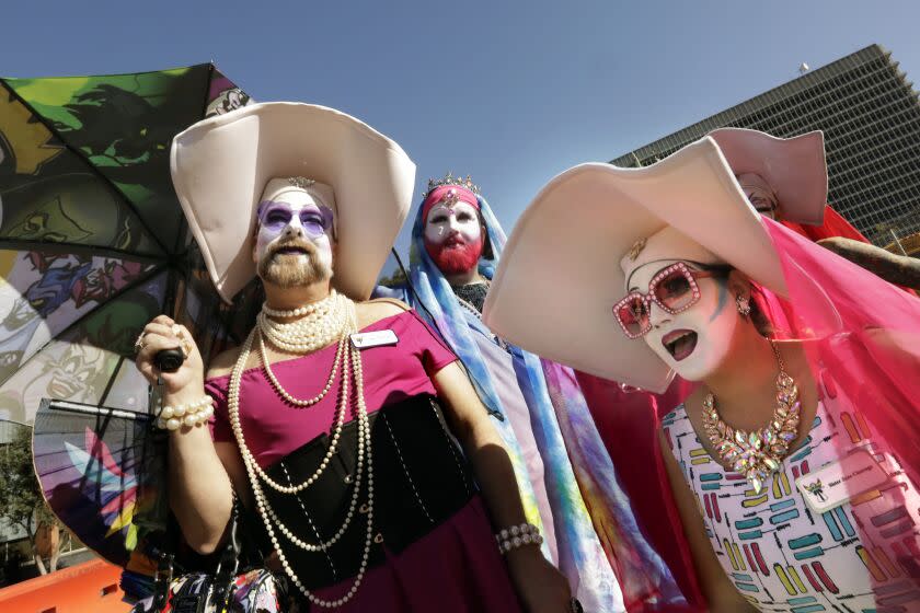 The Sisters of Perpetual Indulgence wer at AIDS Walk LA in 2019