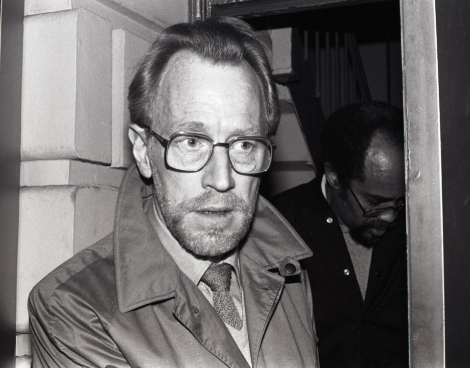 ***FILE PHOTO*** Max Von Sydow Has Passed Away at 90. Max Von Sydow after the final Broadway performance of "Duet for One" on January 2, 1982 at the Royale Theatre in New York City. Credit: Walter McBride/MediaPunch /IPX