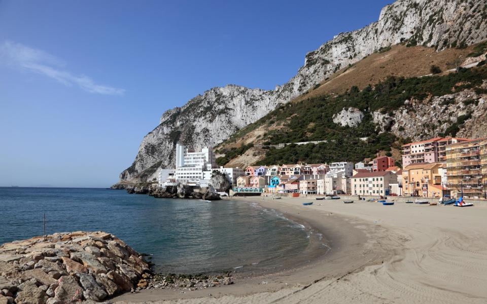 A beach on Gibraltar's east shore  - Getty