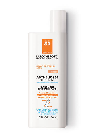 Anthelios 50 Tinted Mineral, $33, laroche-posay.us.com