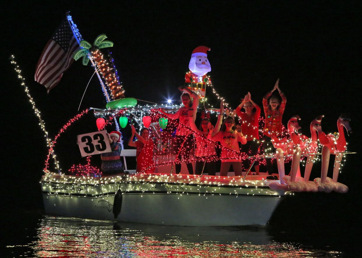 Brightly decorated boats and happy crews will once again grace the Intracoastal Waterway on Dec. 8 during the Boynton Beach Holiday Boat Parade.