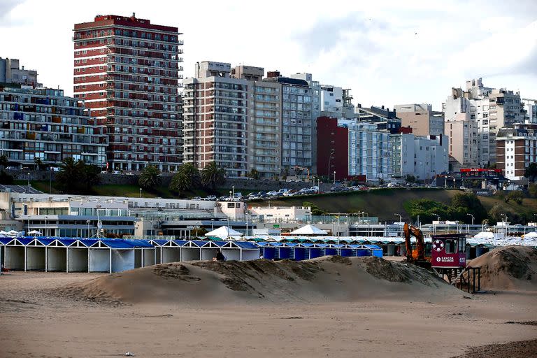 Playa Grande pierde metros todos los años