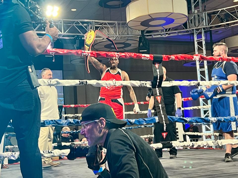 Columbus firefighter and reigning Guns & Hoses heavyweight champ Donovan Byas will return to defend his title on Friday at the Columbus Athenaeum.