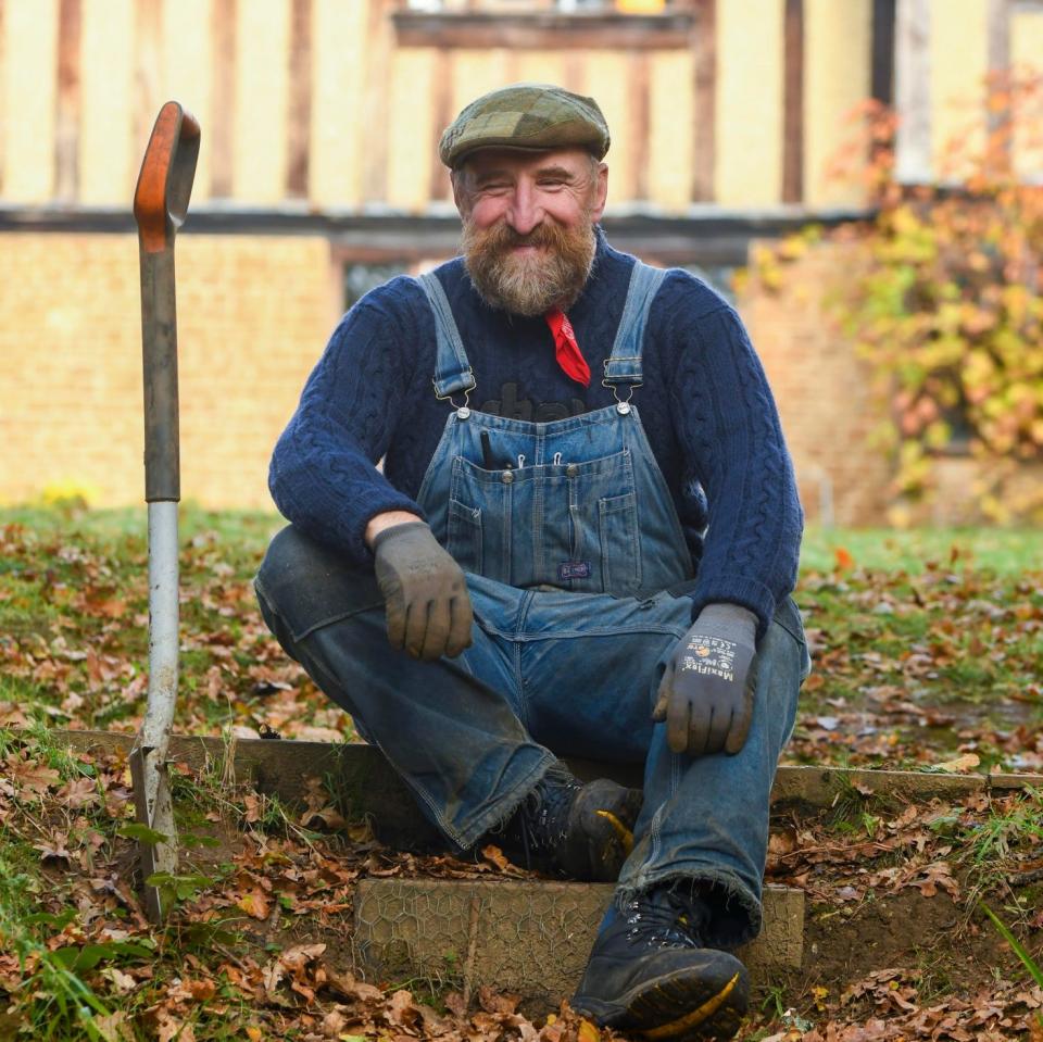 Chris Sharples, florist and head gardener at the Watts Gallery in Surrey - Andy Newbold