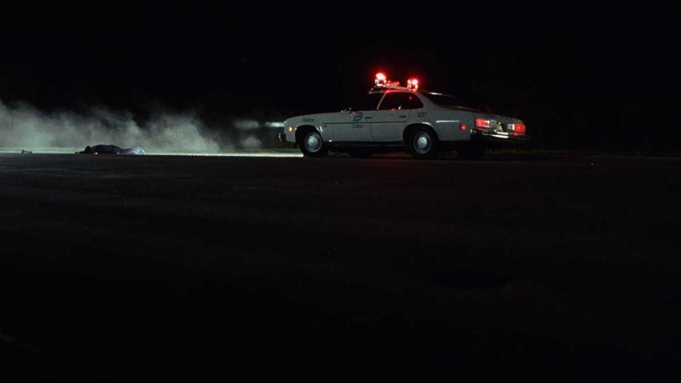 A scene from the 1988 documentary "The Thin Blue Line," directed by Errol Morris, available on the criterionchannel.com.