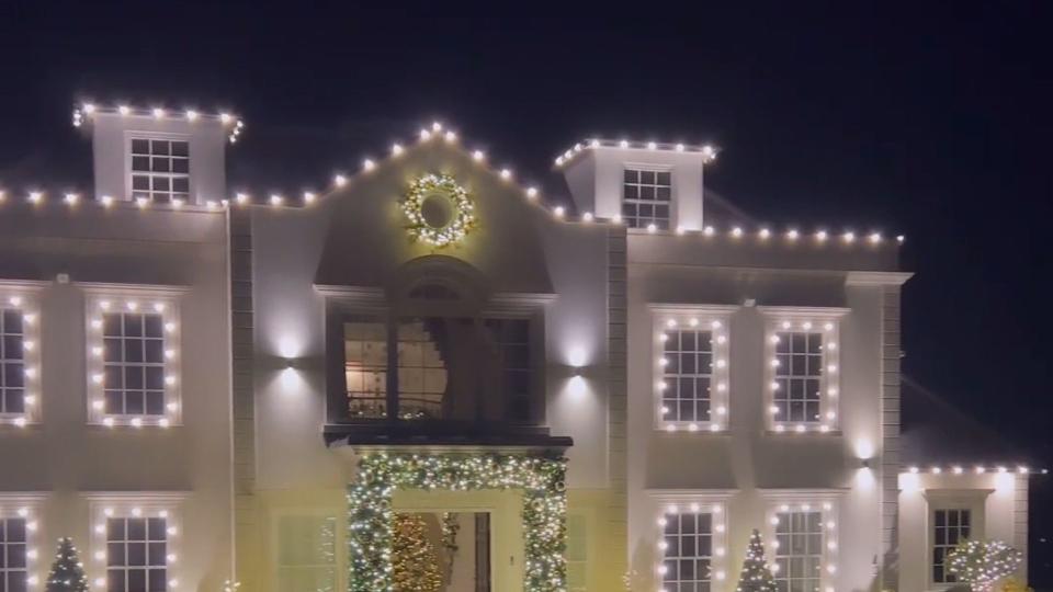 Mark Wright and Michelle Keegan's home adorned with fairy lights