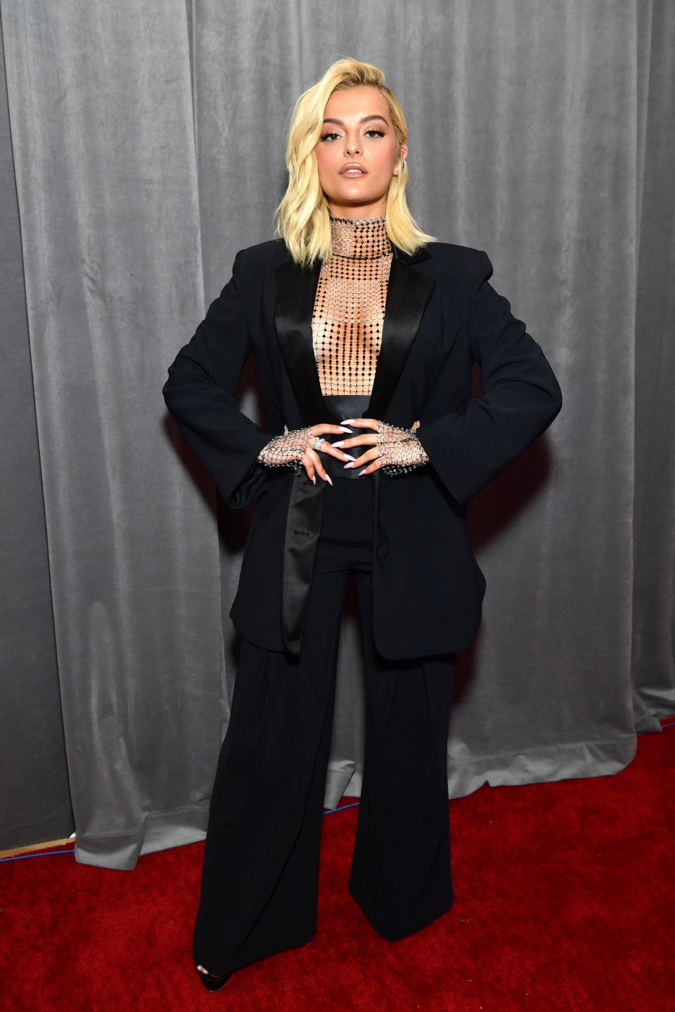 Bebe Rexha at the Grammys.&nbsp;