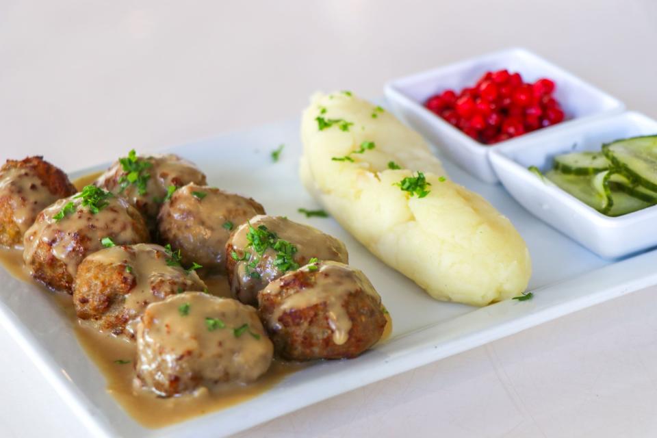 Swedish meatballs are on the menu at Johan's Joe in downtown West Palm Beach.