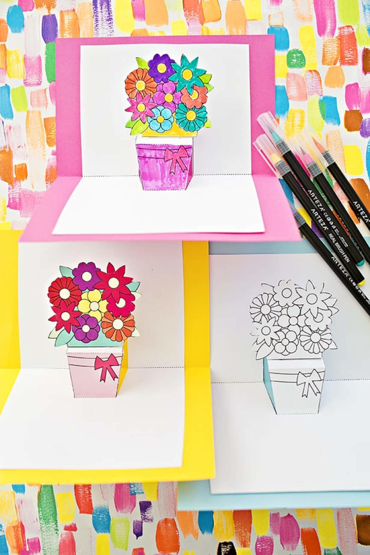 pop-up flowers mothers day card (Hello, Wonderful )