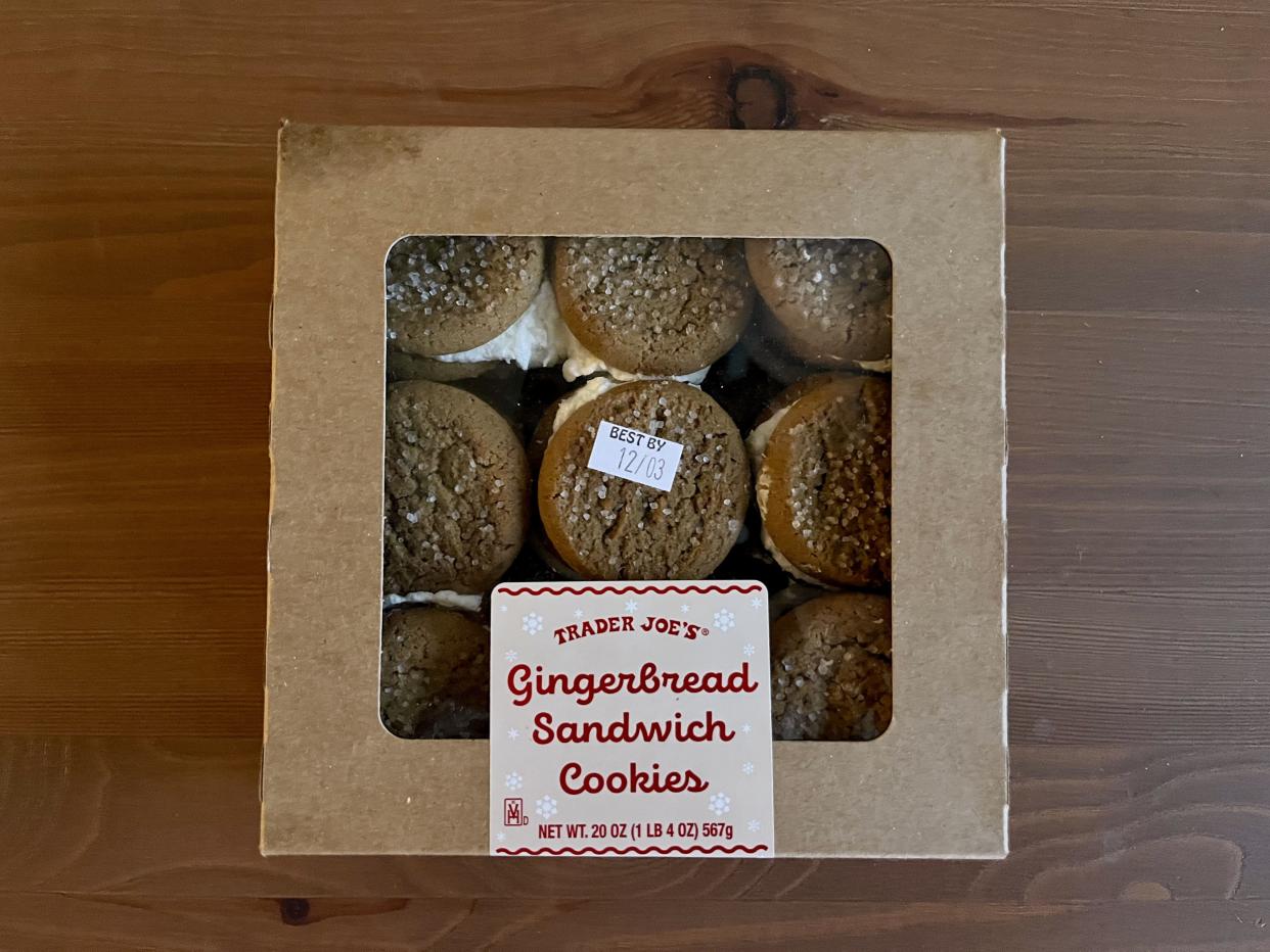 trader joes Gingerbread Sandwich Cookies