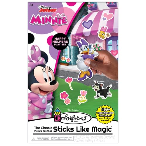 Colorforms — Disney Minnie Mouse Box Set — Pieces Stick Like Magic! — Fun Storytelling Play — Ages 3+