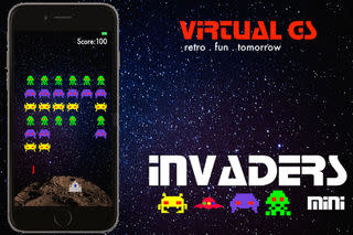 Invaders mini 手錶上的太空射擊遊戲~太空侵略者，app說明由三嘻行動哇@Dr.愛瘋所提供
