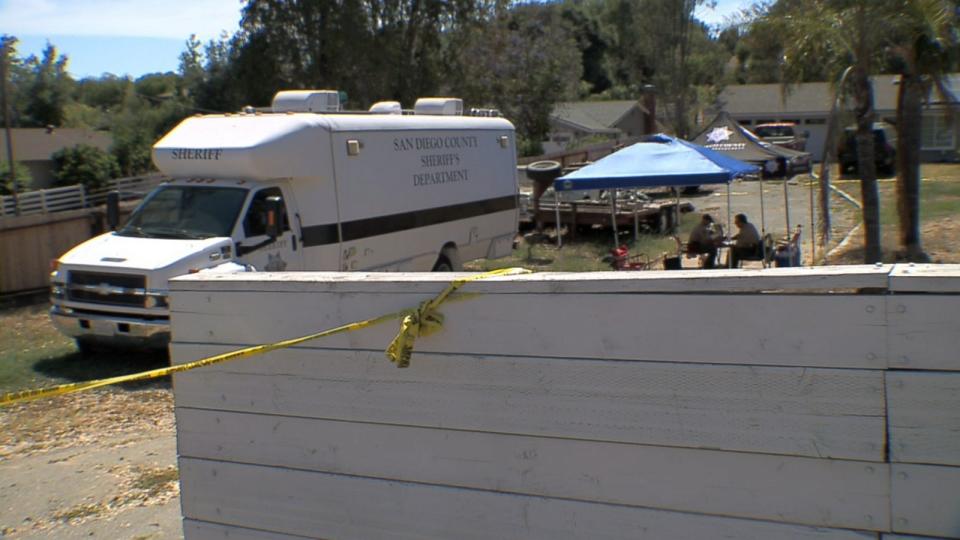 PHOTO: San Diego County deputies respond to the scene of a fatal shooting, July 17, 2023, in Fallbrook, Calif. (KGTV)