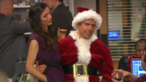 "The Office" Christmas episode "Christmas Wishes" starring Ed Helms as Andy<p>NBC</p>