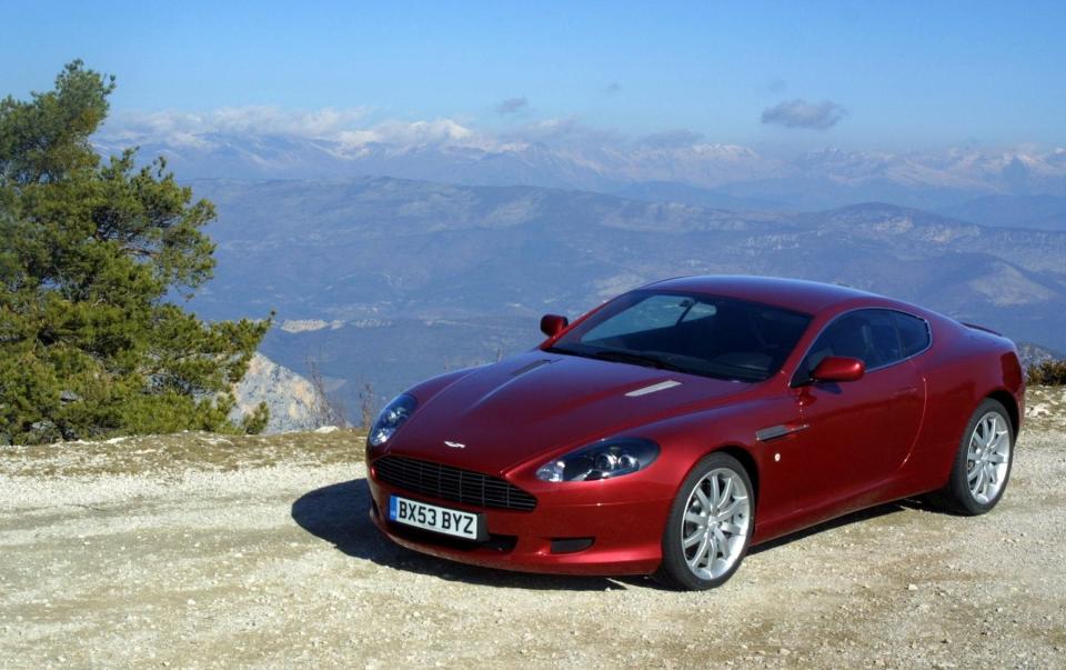 An Aston Martin DB9