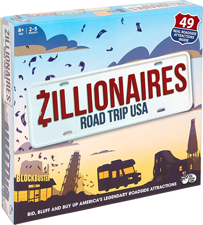 best family board games zillionaires road trip usa