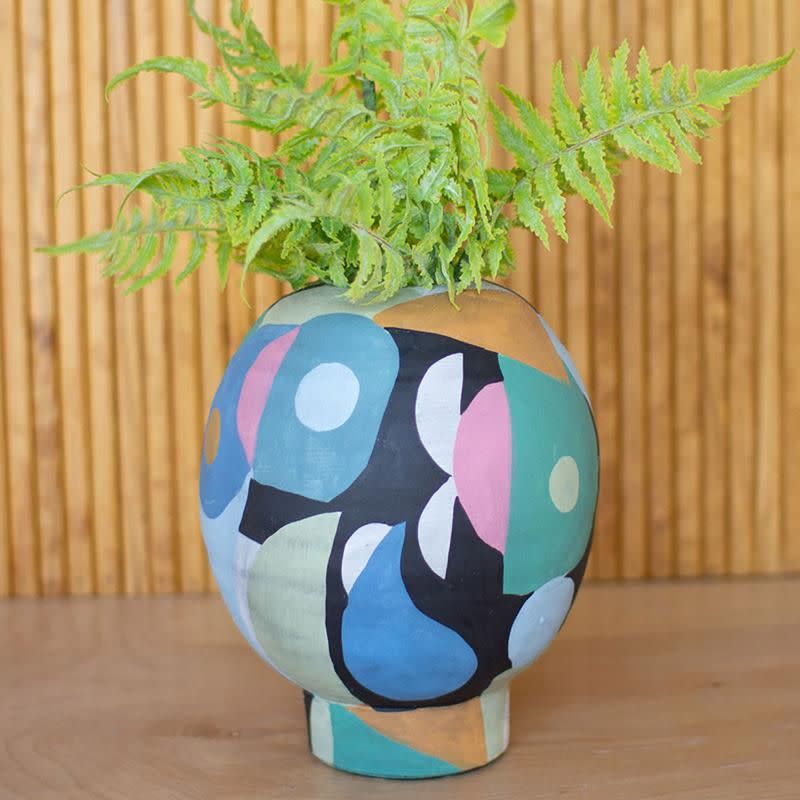 22) Colorful Shapes Vase