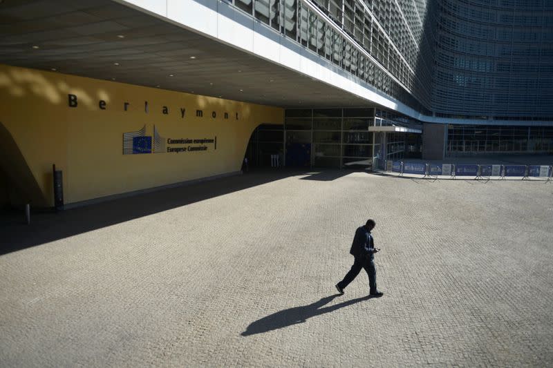 Outside view of the European Commission headquarters in Brussels