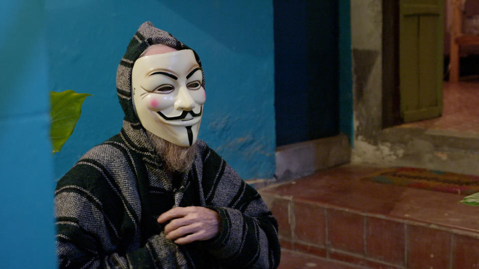 The Guy Fawkes mask is an iconic symbol of the Anonymous movement, recognized all over the world. The film explores the origin story of Anonymous and gives us the true reason of why this mask was chosen. 