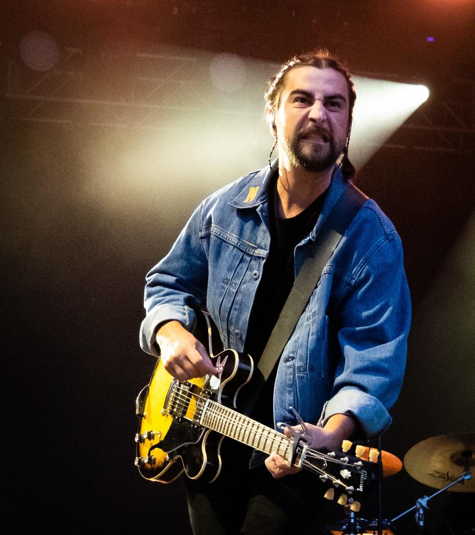 Noah Kahan performs Saturday at the Austin City Limits Music Festival.