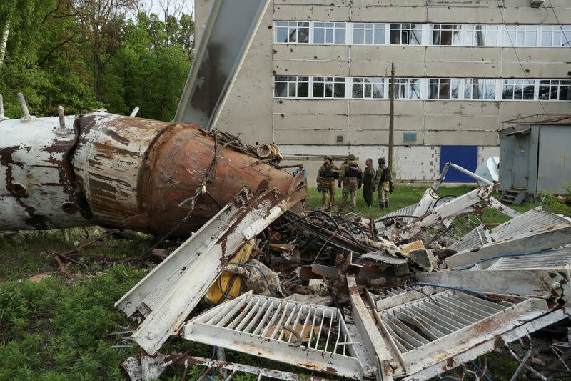 Aftermath of a Russian missile attack in Kharkiv