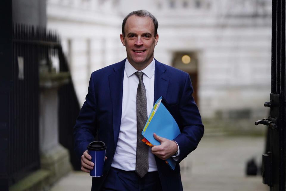 Foreign Secretary Dominic Raab appeared to say he would have extradited Sacoolas if he were Pompeo (Getty Images)