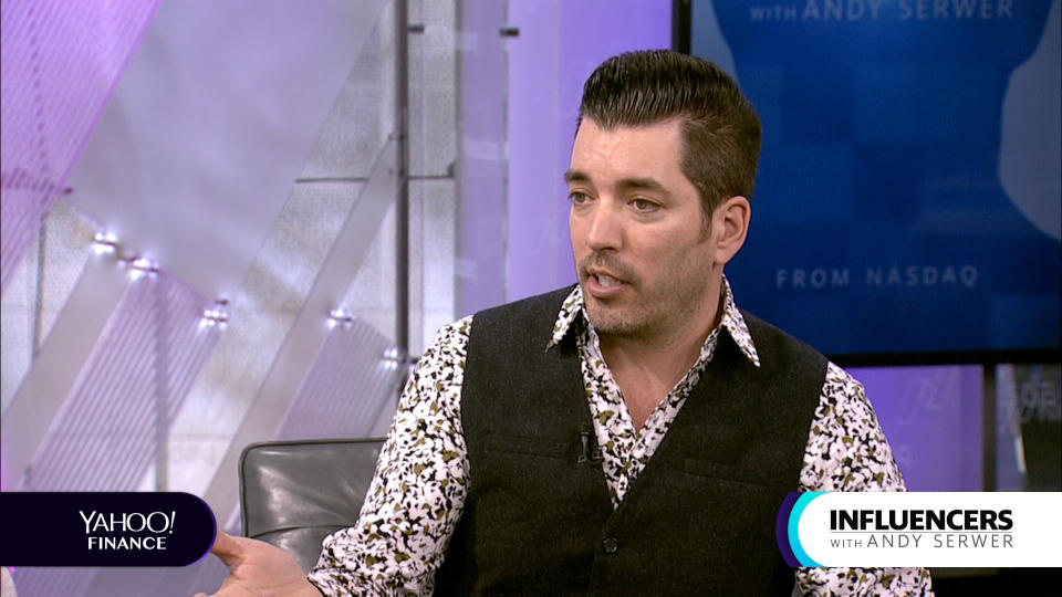 Jonathan Scott, a co-host of HGTV's "Property Brothers," appears on Influencers with Andy Serwer.