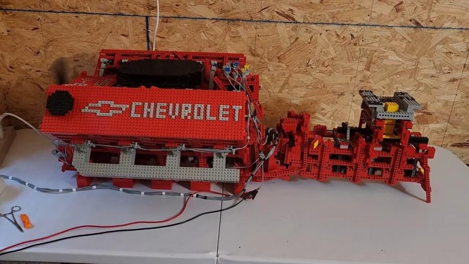 Life-Size Chevy 454 V8 Made of Lego Runs on Ancient 8-Bit Hardware photo