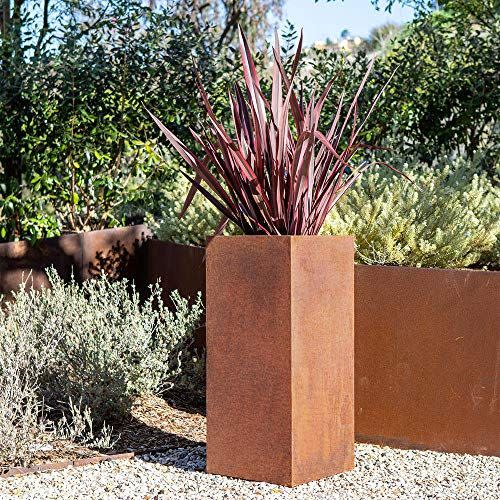 Steel Pedestal Planter