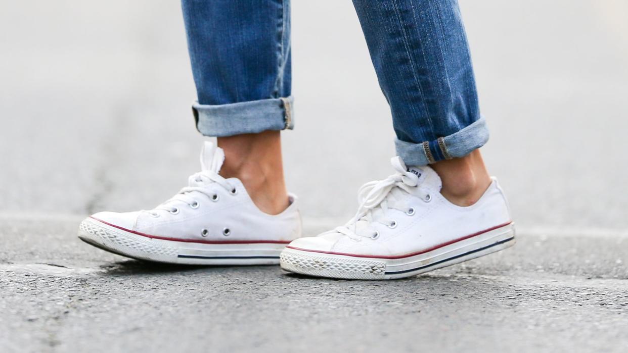 Jeans and white Converse