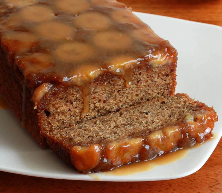 Impress your guests with this caramel-coated banana bread that looks anything but humble.<a href="http://www.daringgourmet.com/2013/06/10/caramel-banana-upside-down-bread/" target="_blank"> Get the recipe from Daring Gourmet here.</a>