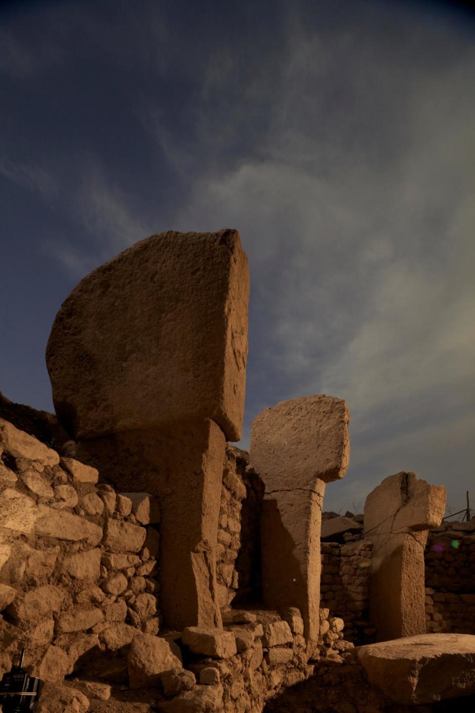 The mysterious T-shaped monoliths have detailed carvings (VINCENT J. MUSI/National Geographic Creative)