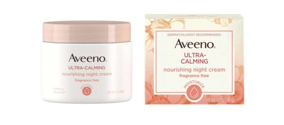 Aveeno Ultra-Calming Nourishing Night Cream. (Credit: Aveeno)