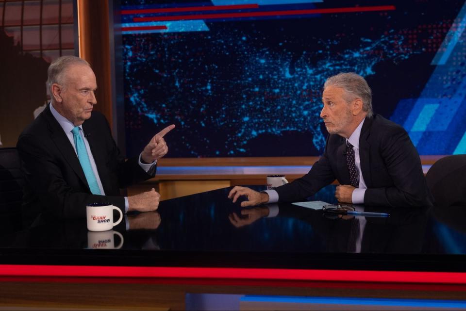 Bill O’Reilly spars with Jon Stewart on The Daily Show (The Daily Show/Comedy Central)