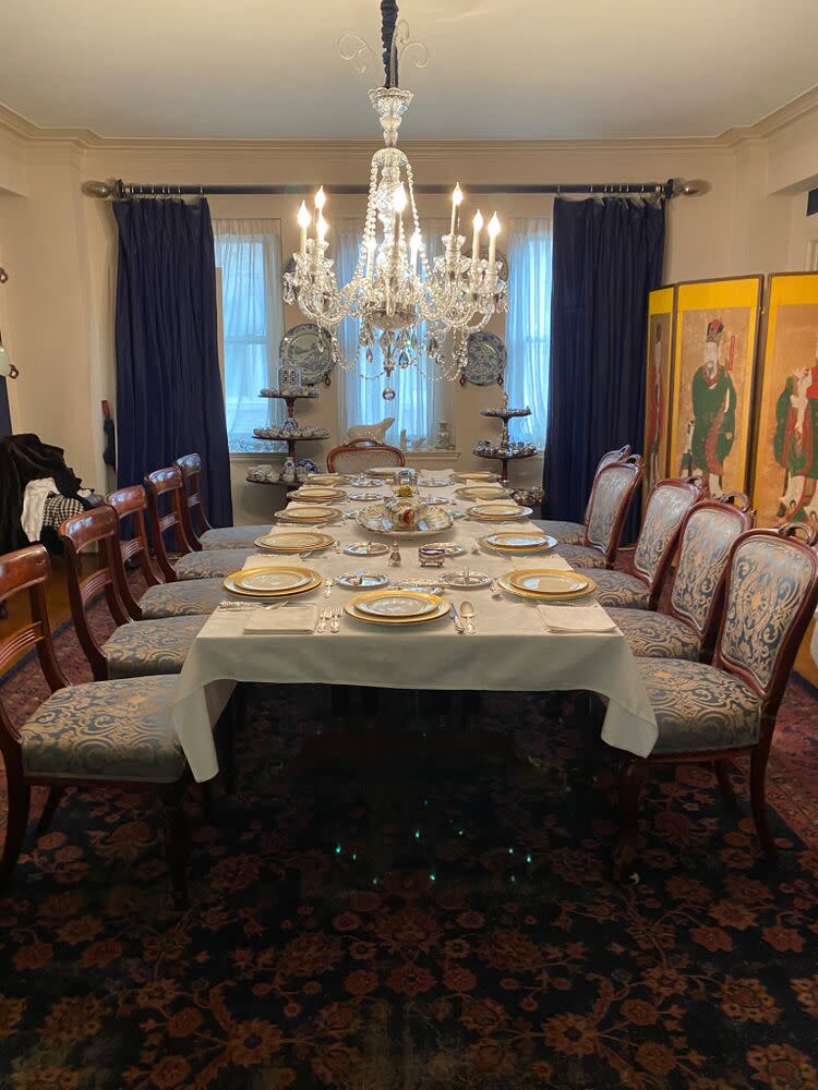 The places are set for Roberta McCain's 108th birthday luncheon on Saturday in her Washington, D.C., home | Courtesy of Greta Van Susteren